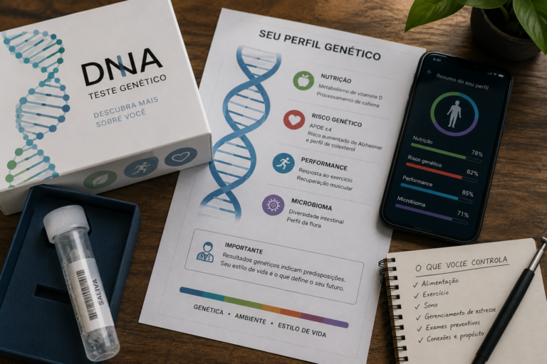 Teste genético em casa: o que ele realmente diz sobre a sua longevidade (e o que não diz)